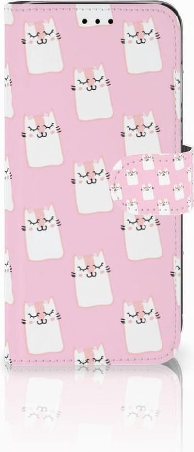 Book Case voor Huawei P20 Lite Telefoonhoesje met Pasjes Sleeping Cats