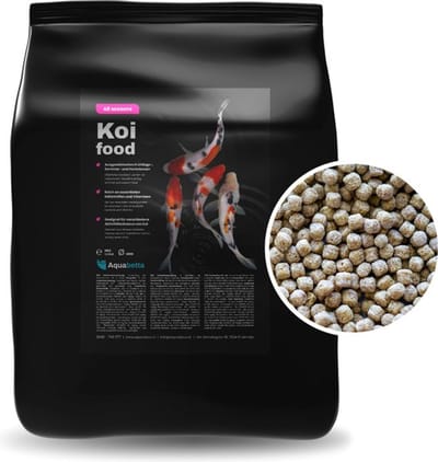Aquabetta Koivoer All Season 4 kg - 6 mm Korrel - Professioneel Koi Voer - Voor het Hele Jaar - Voor Watertemperaturen vanaf 4°C