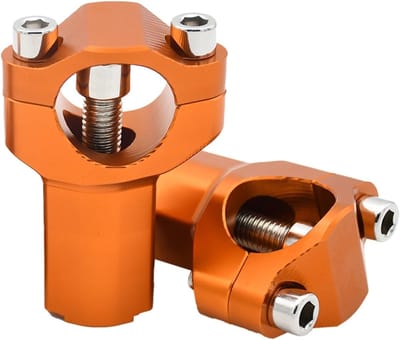 Stuurbrug Montageklem - Verhogingsstang Motor - Motor Comfort - Verstelbare Klem - 300 g - Oranje Verhoogd