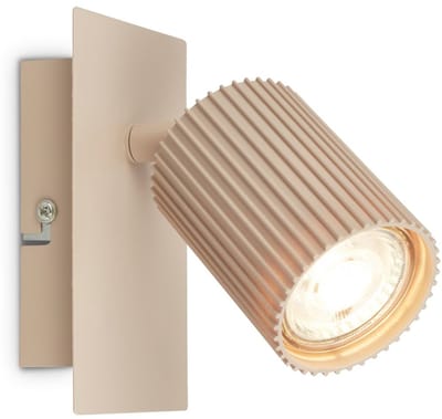 BRILONER Ida - Opbouwspot - wandlamp - GU10 fitting - leeslamp - spotlamp - voor slaapkamer - 13x8x9 cm