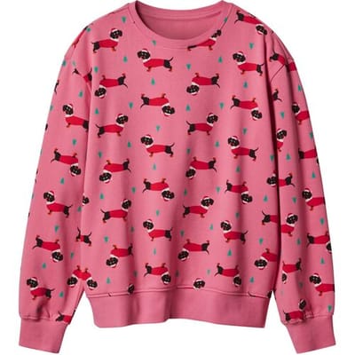 ESMARA Dames kersttrui of hoodie (Roze, XS (32/34))