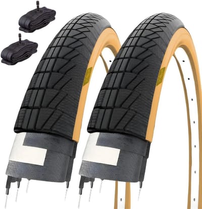 Fietsbanden Set - Banden en binnenbanden - Stadsfiets Onderhoud - Klincher Type - 20 x 175 inch - Zwart
