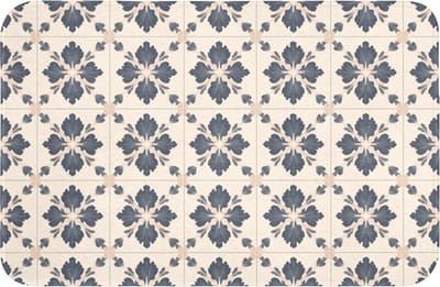 WC mat 60x40 cm - Antislip - Bladvorm - Klassiek - Kleurrijk - Toiletmat - Vloermat - Douchemat - Toilet tapijt - Toiletmatten