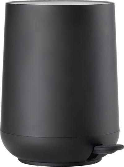 Zone Denmark Nova Pedaalemmer - Prullenbak Badkamer Softclose - Afvalemmer Klein - Toilet & Badkamer Accessoires - Kunststof - 5 liter - 29 x 23 cm - Zwart