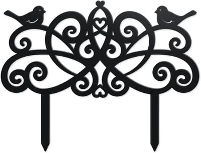 Birds fence silhouette - tuin - metalen vogels - decoratieve tuinpalen - geschenken - ornamenten voor tuinart - buitendecoratie - voor achtertuin - gazon - patio - buiten