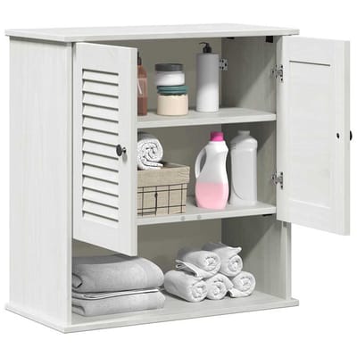 vidaXL - Badkamerkast - VIGO - Wit - en - Antiek - Wit - 67,5 - x - 34 - x - 71,5 - cm