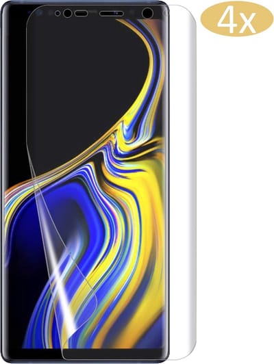 4x Screenprotector geschikt voor Samsung Note 9 - Glas PET Folie Screen Protector Transparant 0.2mm 9H - van iCall