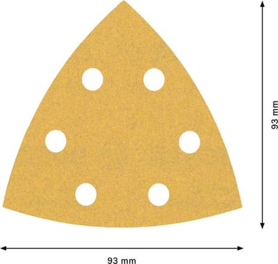 Bosch 2608900931 EXPERT Schuurvel C470 Best for Wood and Paint - 93mm - K180 - 6 gaten (50st)