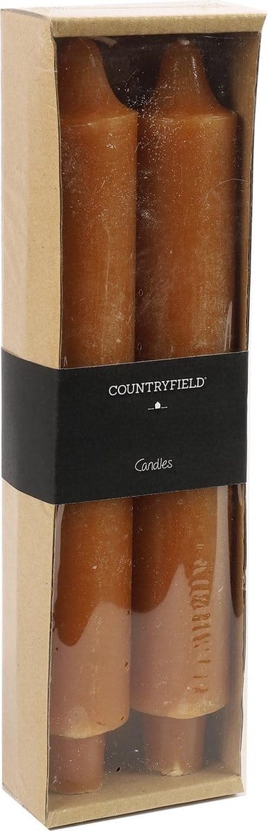 Set van 2 kaarsen Countryfield 25cm | Amber