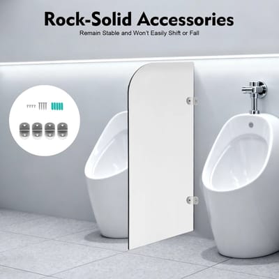 JHUBERS - Dailygoods 40*90cm Urinoir Scherm Wc Partitie, Wandmontage Mannen Urinoir Partitie Scherm, Urinoir Partitie Divider Sche