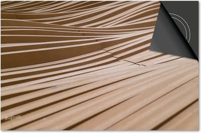 Inductie beschermer 60x60 - afdekplaat inductie mat - Dietrix Kookplaat beschermer - Exclusief - Hout en Boom - Houten latten patroon