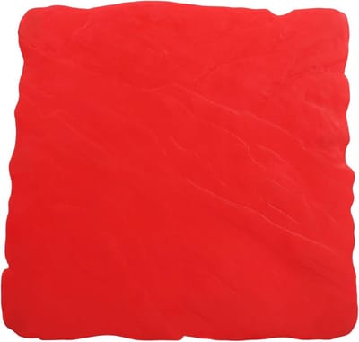 Betonstempelmat - Betonvorm Bestrating - Terras Aanleggen - Authentieke Steenlook - 50 x 50 cm - Rood