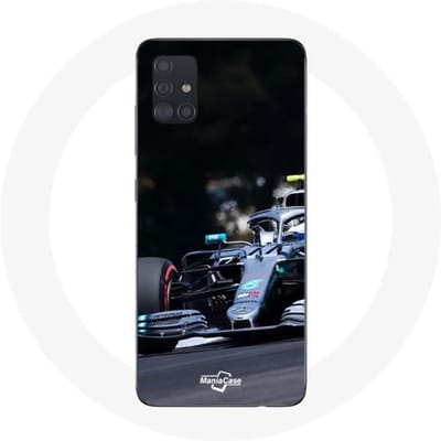 Samsung Galaxy A51 Hoesje Formule 1 Valtteri Bottas F1 Racing Driver Zwart zwart