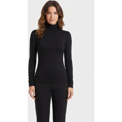 RAIZZED Herlev T-shirt Deep Black Maat: XS | Longsleeves Outlet | Dames | Zwart