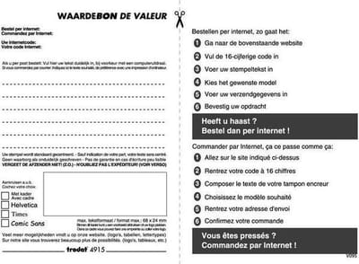 trodat Nabestelkaart TRO 4915