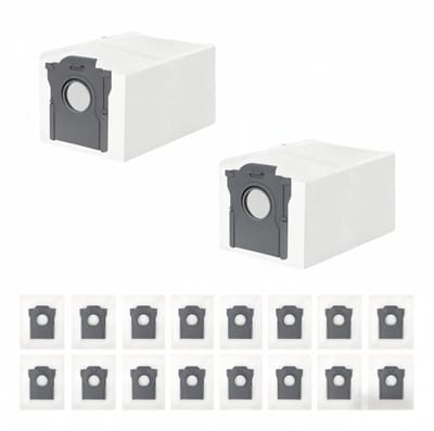 18 stuks stofzakken voor Dreame L10/L10s Pro/L40/L40s/L50/Aqua10 Ultra- L20/X40/X50 Ultra Complete- voor Mova E30/E40/V50/P50/P50s/Z60 Ultra stofzuiger- 3,2 l capaciteit stofzuigerzakken