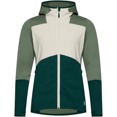 VAUDE Women's Monviso Hooded Grid Fleece Jacket, Jas, outdoorjas, met kap, fleece, Dames, Outdoorjas