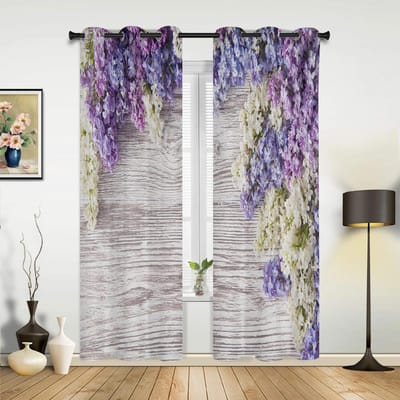 Rode Bloemen Planken Bladeren Plant Gordijnen voor Slaapkamer Woonkamer Drapes Keuken Kinderkamer Raamgordijn Moderne Huisdecoratie 135W x 60H(cm) x1