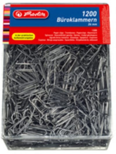 Herlitz paperclips - verzinkt - 32 mm - 1.000 stuks