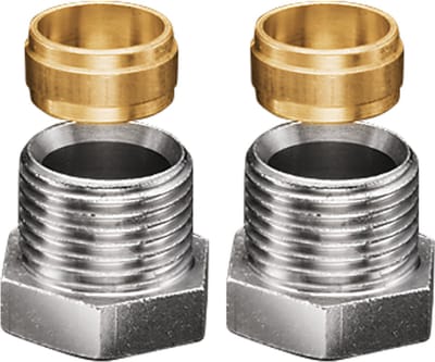 OVENTROP Klemnippel Ofix CEP voor IG, metaalafdichtend voor verbindingsbuis, 2-voudig, G 1/2 x 15 mm, 1016853