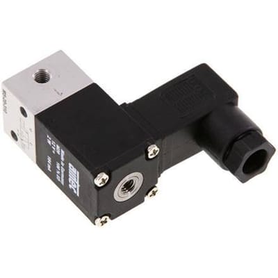 3/2 M5 NC Magneetventiel 24V DC -0.95-8bar/-13.2-112psi Airtec