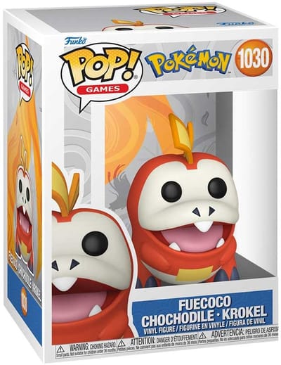 Pokémon Fuecoco - Chochodile - Krokel vinylfiguur 1030 Unisex Funko Pop! - meerkleurig - Standard