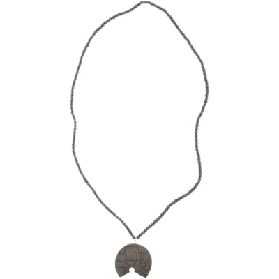 Behave – Ketting – Hout & Metaal – Zwart;Grijs;Bruin – 90 cm – Minimalistisch