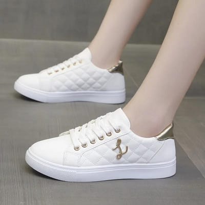 Dames Sneakers Mode Ademend Platte Schoenen Vrouw Zachte Zool Wandelen Gevulkaniseerde Schoenen Dames Casual Sneaker Zapatos De Mujer 35 gray