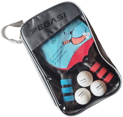 Pegasi Outdoor Smash 2 Bat‑Set – 2 Duurzame Siliconen Batjes + 3 Outdoor Ballen – Kindvriendelijk & Waterbestendig
