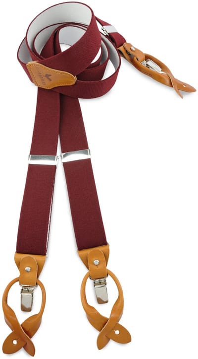 Sir Redman - Bretels - bretels Fundamental bordeaux - bordeauxrood