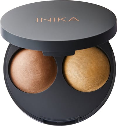 INIKA Baked Contour Duo - Almond - Vegan - 100% Natuurlijk - Verzorgend - Alle huidtypes - Minerale make-up