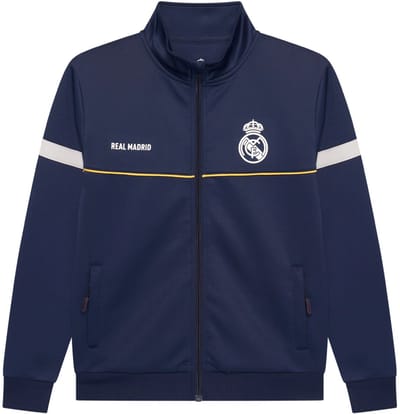 Real Madrid Trainingspak Kind - Vest + Trainingsbroek - 2025/2026 - Officiële Fanmerchandise - Blauw - Maat 116 t/m 164