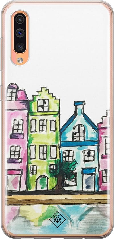 Casimoda® hoesje - Geschikt voor Samsung A50/A30s - Amsterdam - Backcover - Siliconen/TPU - Multi