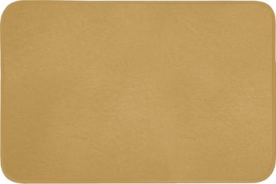 Badmat 90x60 cm - Antislip - Okergeel - Kleur - Herfst - Geel - Effen - Kleuren - Badmatten voor badkamer - Badkamermat - Douchemat - Badkamer mat