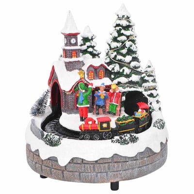 vidaXL - Kerst - Tafelversiering - 16 - x - 16 - x - 19 - cm - Kunststof - Meerkleurig