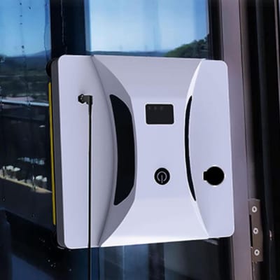 Ramen Schoonmaak Robot - Automatische Glazenwasser - Zelf Ramen Wassen - Krachtige Zuigkracht 2800pa - 25x25x8 cm - Wit