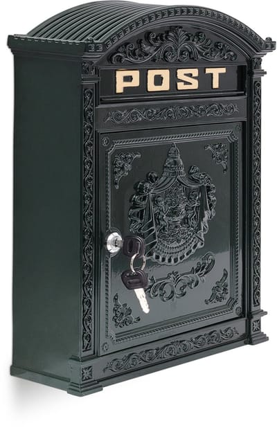 brievenbus / omheining doorwerpbrievenbus - mailbox
