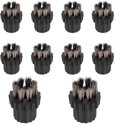 Dailygoods - Set van 10 Stoomreinigingsborstelkoppen voor Verzorging van Tegels en Hoeken