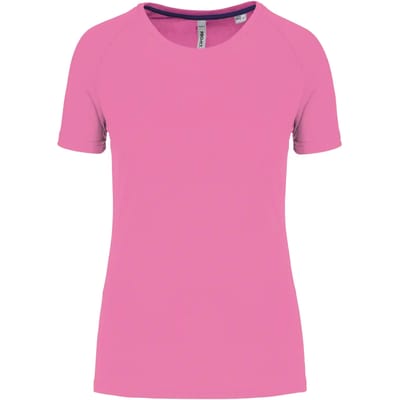 PROACT® Gerecycled damessport-T-shirt met ronde hals PA4013 - Deep Pink - L