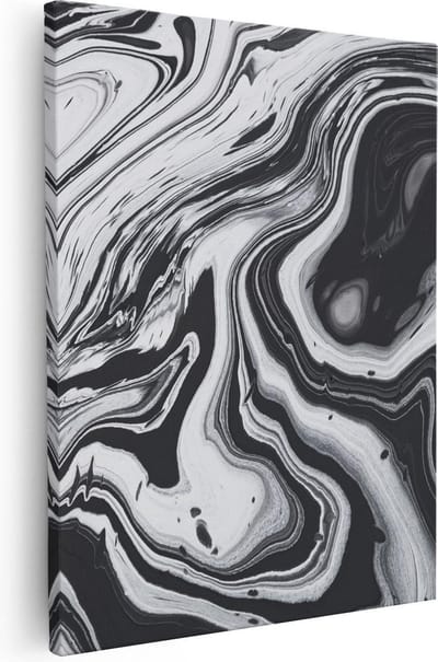 Artaza Canvas Schilderij Marmer Look - 40x50 cm - Wanddecoratie Abstract - Muurdecoratie Woonkamer - Kamer Accessoires