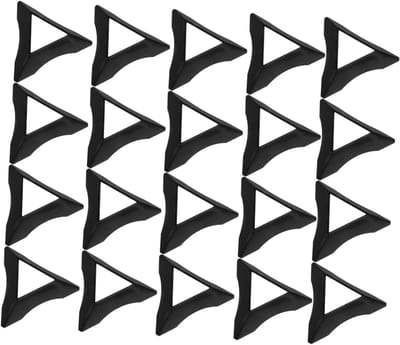 Driehoekige Kubusstandaard - Puzzel Display - Verzameling Tonen - Verstelbare Driehoekbasis - 20 Stuks - Zwart