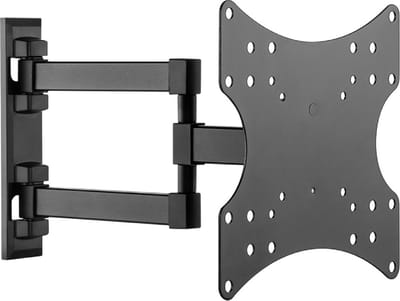 Tv muurbeugel voor 23-42 inch schermen - Basic - Kantelbaar en Draaibaar - Tot 20kg - Zwart