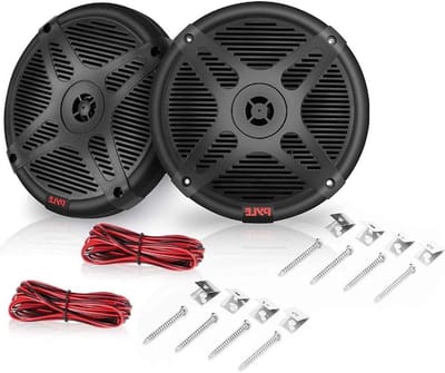 Marine Coaxiale Speakers - Waterdichte Speakers - Muziek Luisteren - Ingebouwde Versterker - 165 cm - Zwart