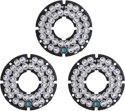 Infrarood Verlichting - IR Board - Camera Beveiliging - 36 LEDs - 5.3 cm diameter - Zwart