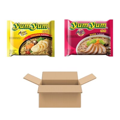 Instant Noedels Yum Yum Noedels Noodles Mix Groente en Kip (30x60 Gr)