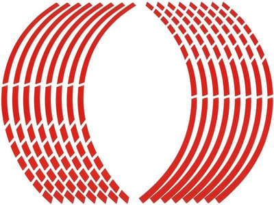 Set van 16 Reflecterende Strips voor Velgen, Velgenstickers voor Fietsen, Auto's en Motoren, Veiligheid en Zichtbaarheid Verhogen