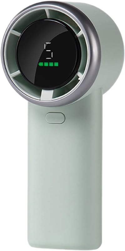 USB-ventilator: Praktische, schattige, oplaadbare, elektrische, kleine reisventilator, geschikt voor binnen- en buitengebruik, ook voor op kantoor (groen).