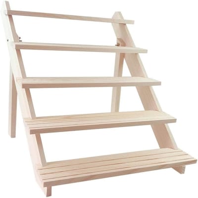 Natuurlijke Houten Sieraden Organizer met Meerdere Lagen voor Armbanden, Oorbellen en Ringen