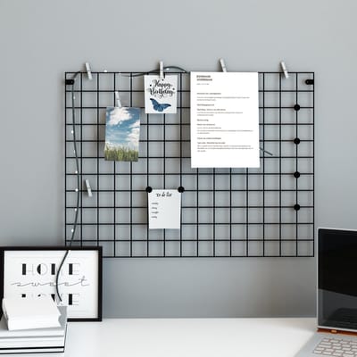 Wandrek Sæby industrieel metaal 75x55 cm zwart