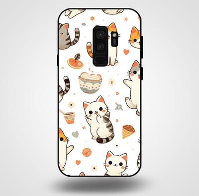 Smartphonica Telefoonhoesje voor Samsung Galaxy S9 Plus met katten opdruk - TPU backcover case katten design geschikt voor Samsung Galaxy S9 Plus